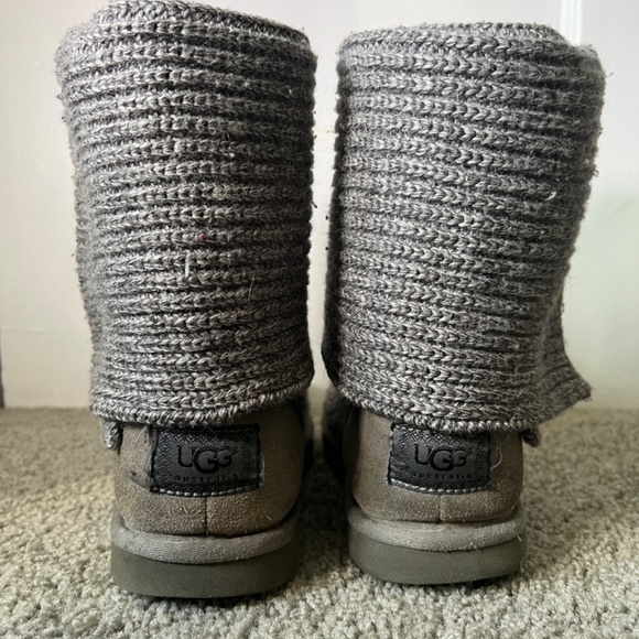 Ugg Classic Cardy II Knit Boot Gray - W9 - Picture 5 of 6